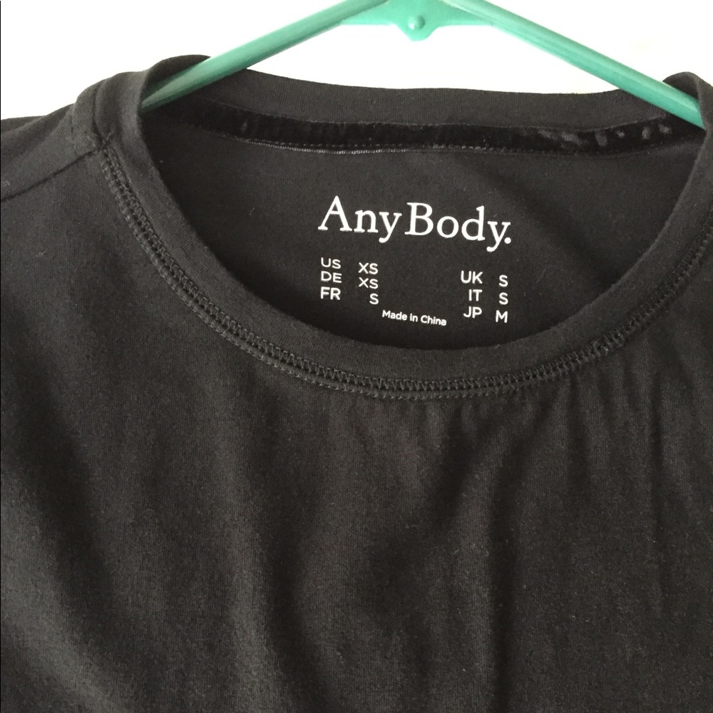 AnyBody Crossover wrap long sleeve Top XS black - Picture 3 of 7